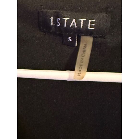 1.State V-Neck Long Ballon Sleeve Cuff Smock Sheer Blouse Career Wear Small - Picture 3 of 13